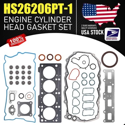 Juego de juntas de culata HS26206PT-1 aptas para Chrysler PT Cruiser 2001-2010 2,4 L Foto 1 de 4