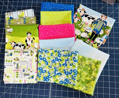Morning Glory Farms 12 Fat Quarters Bundle from Connecting Threads Quilt Quality - Image 1 of 4