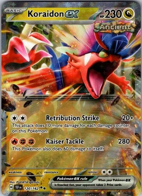 Koraidon ex 120/162 Double Rare Holo SV05: Temporal Forces NM - Image 1 of 2