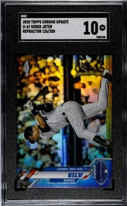 2020 Topps Chrome Update Refractor Derek Jeter, #U67 #126/250 SGC Gem Mint 10🔥 - Picture 1 of 2