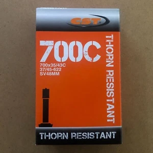 Nuevo tubo interior de bicicleta CST 700C válvula Schrader a prueba de espinas resistente a los pinchazos - Imagen 1 de 1