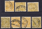 Australia KGV 4d Olive COONALPYN  BORDERTOWN STRATHALBY PT. PIRIE QUORN ETC