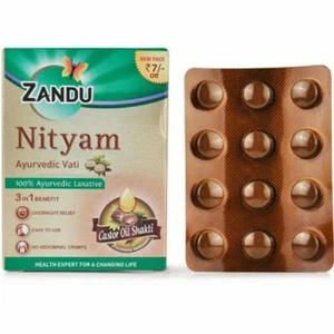 Zandu Nityam Tablet (120 tab), Deals with Constipation, Useful in Gas, Acidity - Picture 1 of 4