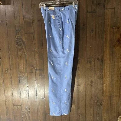 Vintage New David Brooks Ltd Pants Pelicans New With Tags Size 12 Light Blue - Imagem 1 de 4
