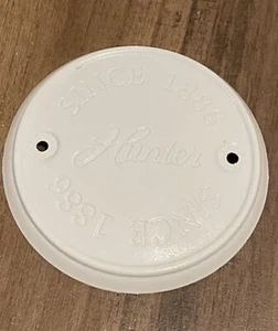 Hunter Ceiling Fan Cover Plate, White,3.5” Diameter - Picture 1 of 3