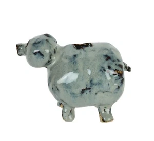 Weltweit süßeste handgefertigte Kunst Studiokeramik glasiertes Steinzeug Sparschwein Schwein - Bild 1 von 10