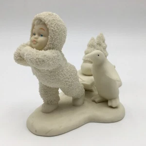 Dept 56 Snowbabies BRINGING STARRY PINES Penguin Sled Trees - Picture 1 of 8