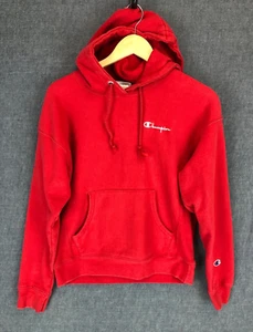 Vintage Champion Hoodie Women's M Medium Reverse Weave Long Sleeve Pockets Red - Bild 1 von 9