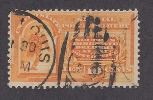 US Sc E3 used 1893 10c orange Special Delivery - Picture 1 of 1
