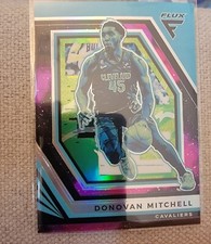 2022-23 Panini Flux Equinox Purple Prizm #'d /75 Donovan Mitchell No. 58
