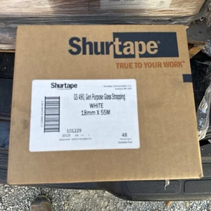 Shurtape GS 490 Fiberglass Reinforced Strapping Tape 18mm x 55 m 48 Rolls Case - Picture 1 of 2
