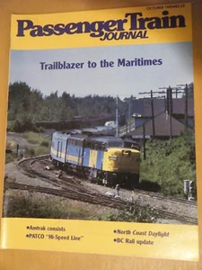 PASSENGER TRAIN JOURNAL - Magazine OCTOBER 1985 Back Issue - Picture 1 of 1