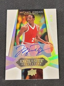 2021 UPPER DECK GOODWIN EXQUISITE MICHAEL JORDAN #ed 9/10 AUTO AUTOGRAPH