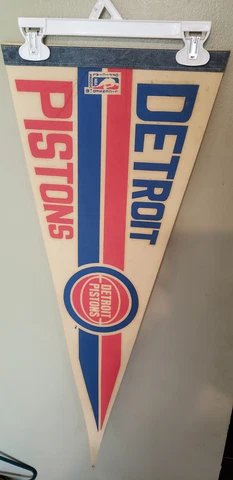 DETROIT PISTONS  RETRO VINTAGE NBA BASKETBALL PENNANT 8/5/23 #1 Cover
