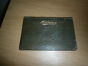 Vintage mini used/missing leather pocket address book. (E4b) - Picture 1 of 5