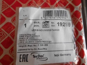 FEBI BILSTEIN 19299 Verbindungsstange vorne für FORD - Bild 1 von 3