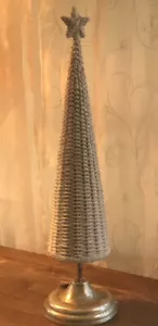 Valerie Parr Hill White Wicker-Texture Tree Decor Round Pedestal Base 20" H - Picture 1 of 6