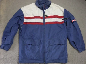 Vintage Rusty Jacket Coat Mens Medium Blue Full Zip Duck Pockets - Picture 1 of 14