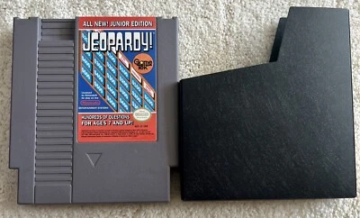 Jeopardy All New Junior Edition (Nintendo NES, 1989) Genuine Authentic w/ Sleeve - Image 1 of 4