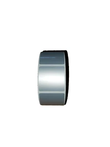 38 x 38 mm, matt silber Polyester gestanzte Etiketten, permanent klebend, 1000 Etiketten - Bild 1 von 5