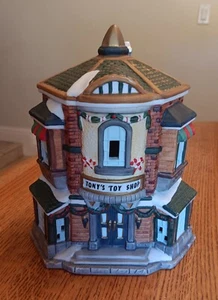 Vintage Kirkland Christmas Village Tony's Toy Shop, 1990s era - Picture 1 of 9