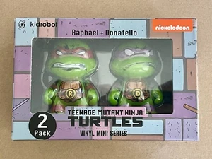 Teenage Mutant Ninja Turtles Raphael & Donatello 3" Vinyl Figure 2-pack Kidrobot - Picture 1 of 6