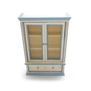 Dollhouse Furniture 1:12 Miniature Glass Perspective Cabinet Exquisite Showcase - Picture 1 of 4