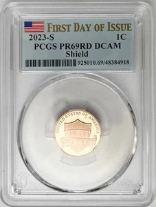 2023 S Proof Lincoln Cent PCGS PR 69 RD DCAM First Day of Issue - Picture 1 of 2
