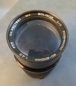 SOLIGAR ZOOM MACRO CAMERA LENS 80-200MM 1:4.5 055 NO 3807651 - Picture 1 of 3