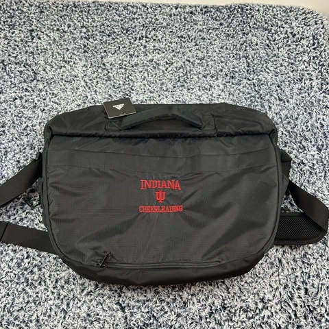 NEW Adidas Indiana Hoosiers Cheerleading Messenger Laptop Bag Black NCAA Cover