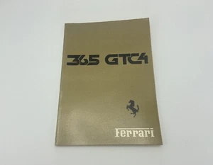 FERRARI 365 GTC4 OWNERS MANUAL 1971 | INSTRUCTIONS MANUAL | POUCH BOOK #54/71 - Picture 1 of 5
