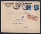 Frankreich R-Brief Not-R-Zettel Marseille nach Bulach/CH, Zensur 1917 #1095417