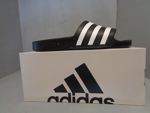 Adidas Adilette Aqua Slides uomo nuovo con scatola! Nuovo! Taglie! F35543 nero bianco NUOVO NUOVO CON SCATOLA