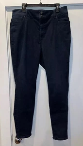Pantalones de mezclilla ajustados Lane Bryant ajustados abdomen cintura alta azul oscuro 18 Plus C3 - Imagen 1 de 2