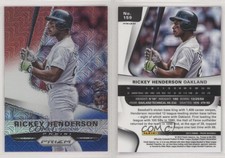 2015 Panini Prizm Red White and Blue Mojo Prizm Rickey Henderson #159 HOF