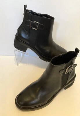 NWT Alex Marie Size 10M Black Leather Casual Women’s Ankle Boots - Image 1 of 4