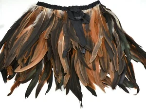 Braune Feder Stola Gothic Feder Schal Cosplay Gatsby Cape Halloween - Bild 1 von 7