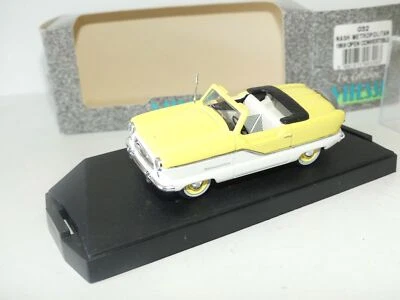 NASH METROPOLITAN 1959 CONVERTIBLE Jaune et Blanc VITESSE 32 1:43 - Photo 1/2