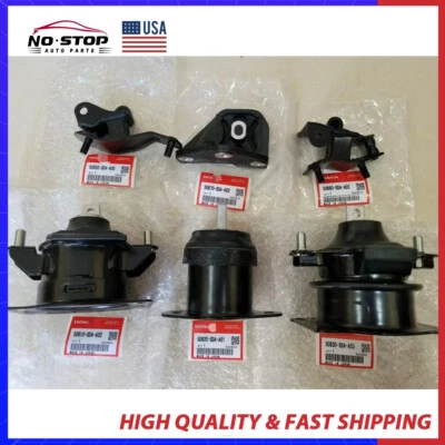 Engine Mount kit Trans Mount Set 6Pcs For 03-07 Honda Accord Acura TSX 2.4L - Image 1 of 4