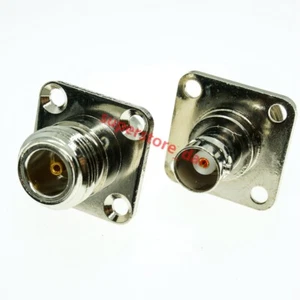 1Pcs N female plug to BNC female jack Flange Mount RF Adapter connector - Picture 1 of 7