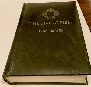 The Living Bible Paraphrased Edition With Leather Cover - Imagen 1 de 2