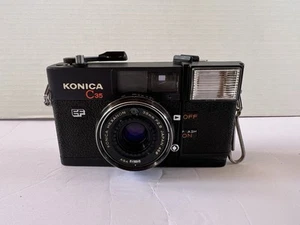 Konica C35 EF Black 35mm Film Camera 38mm f/2.8 UNTESTED - Picture 1 of 14