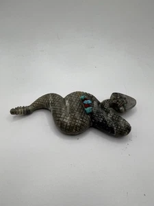Zuni Moving Rattlesnake Snake Fetish - Farlan & Paulette Quam Zuni F 4514 - Picture 1 of 7