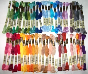 53 New DMC Embroidery Floss Skeins -- No duplicates seen - Picture 1 of 4