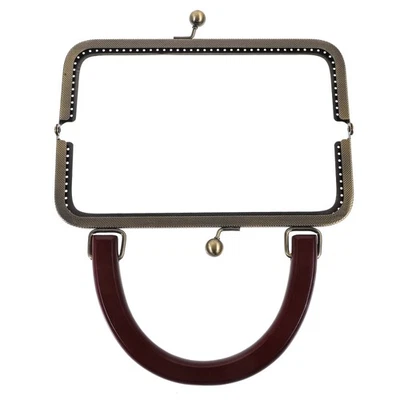  Taschen Henkel Taschengriff Kupplungsbeutelverschluss Metallrahmen - Bild 1 von 4