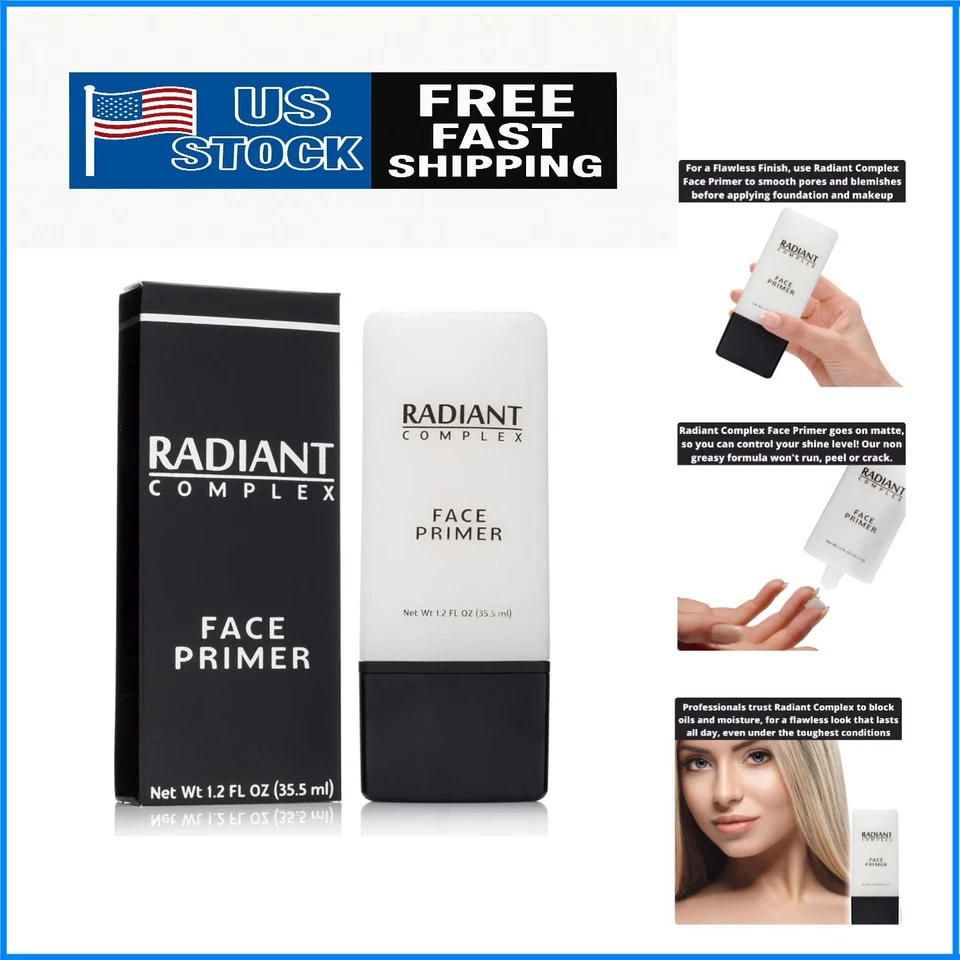 Radiant Complex Face Primer Flawless Base for Foundation and Makeup 1.2 FL Oz