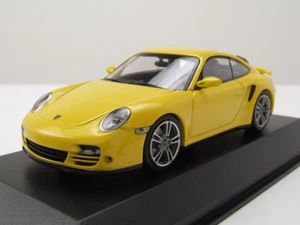 Porsche 911 Turbo 2009 Amarillo Coche De Modelo 1:43 Maxichamps - Imagen 1 de 9