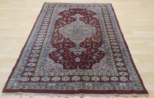 Antique Oriental Carpet Rug Hand Made Wool Vintage Lahore 6ft 3" x 4ft 1" - Picture 1 of 14