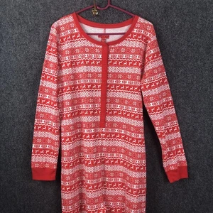 Pijama adulto talla XXL (CCBB) rojo traje de una pieza, reno térmico nuevo con etiquetas - Imagen 1 de 11