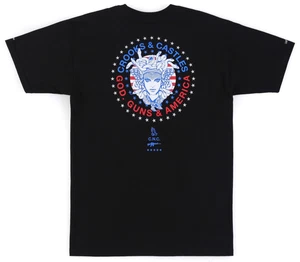 Crooks & Castles God Guns & America Black Tee - Size Medium T-shirt - Picture 1 of 7